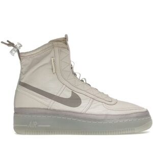 Nike Air Force One Shell Sail Desert Sand Atmosphere Grey Sneaker Boot Size 9